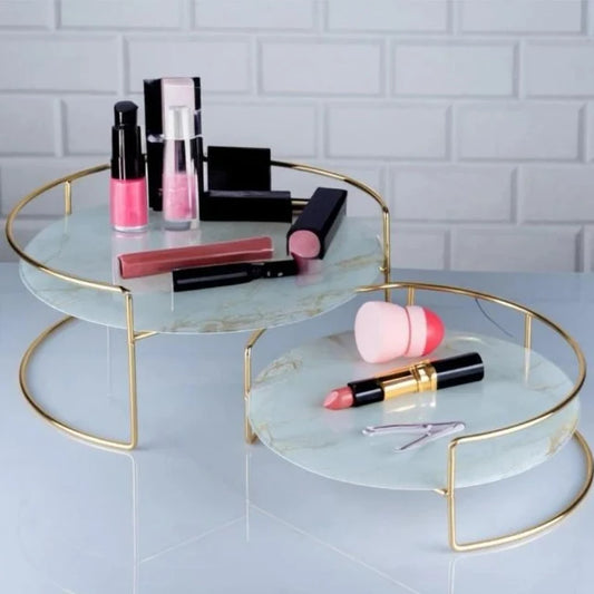 Aiza’s 2 Pieces Makeup Organizer Tray For Cosmetics