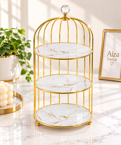 Aiza’s 3 Layers Cage Cosmetics Storage Organizer