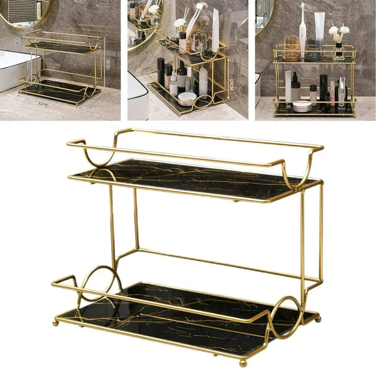 ✨ 2 Layers Cosmetics Organizer For Dressing.