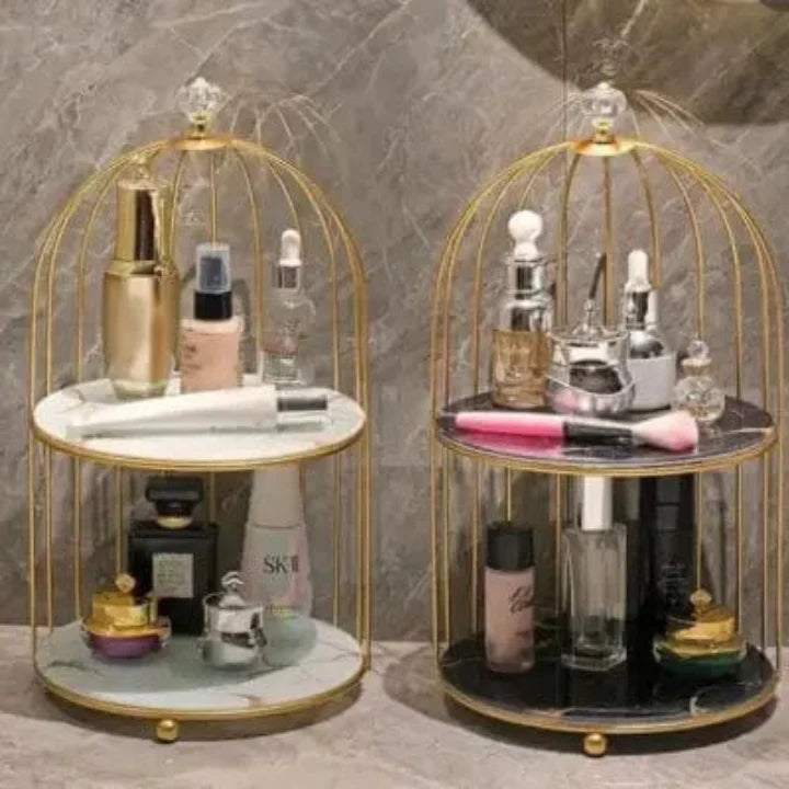 2 Layers Cosmetics Cage Organizer. | Aiza Decor