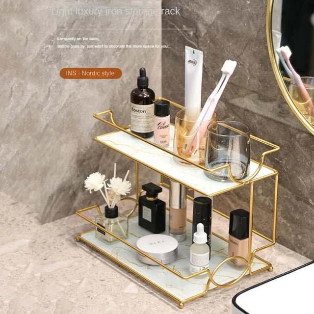 ✨ 2 Layers Cosmetics Organizer For Dressing.