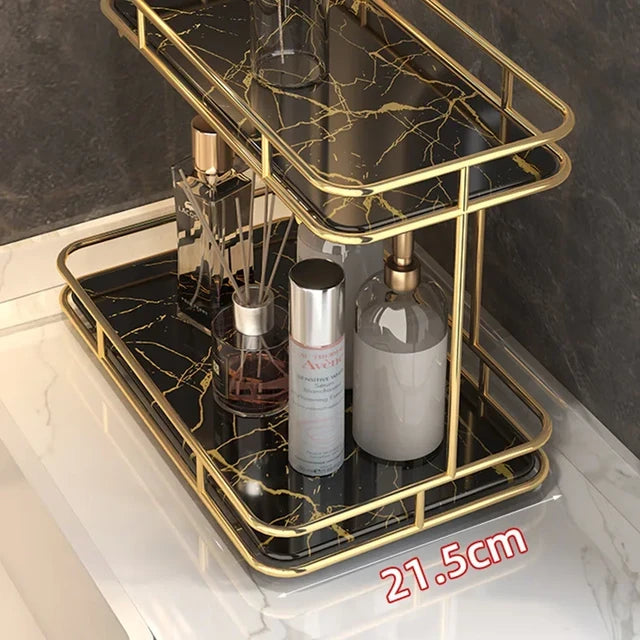 2 Layers Acrylic Design Counter-top Organizer | Aiza Decor