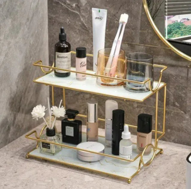 ✨ 2 Layers Cosmetics Organizer For Dressing.