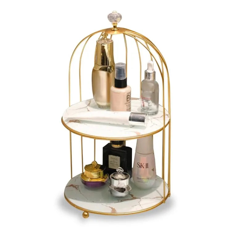 2 Layers Cosmetics Cage Organizer. | Aiza Decor