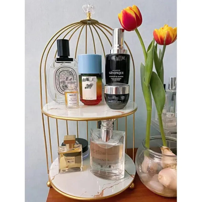 2 Layers Cosmetics Cage Organizer. | Aiza Decor