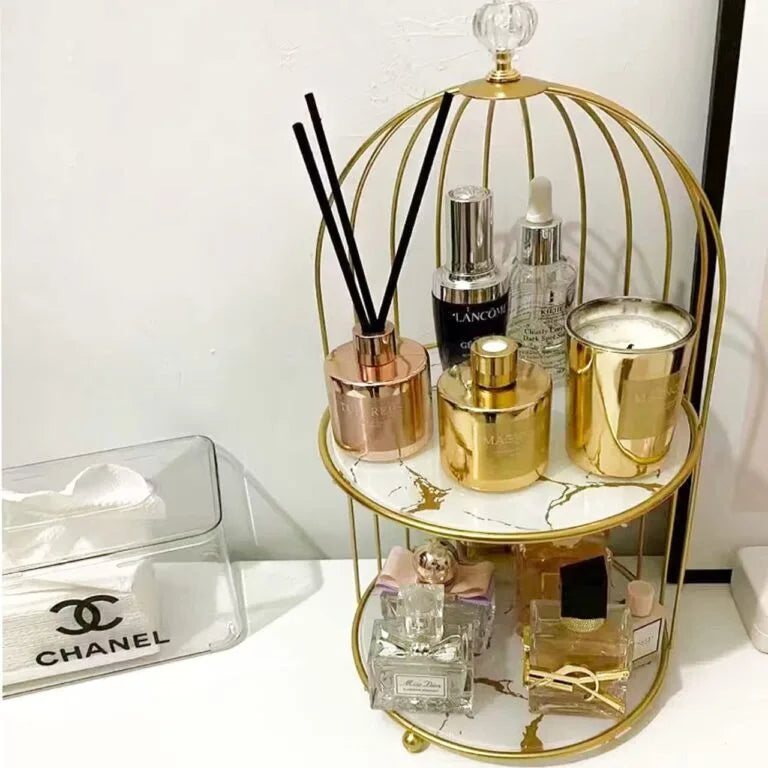 2 Layers Cosmetics Cage Organizer. | Aiza Decor