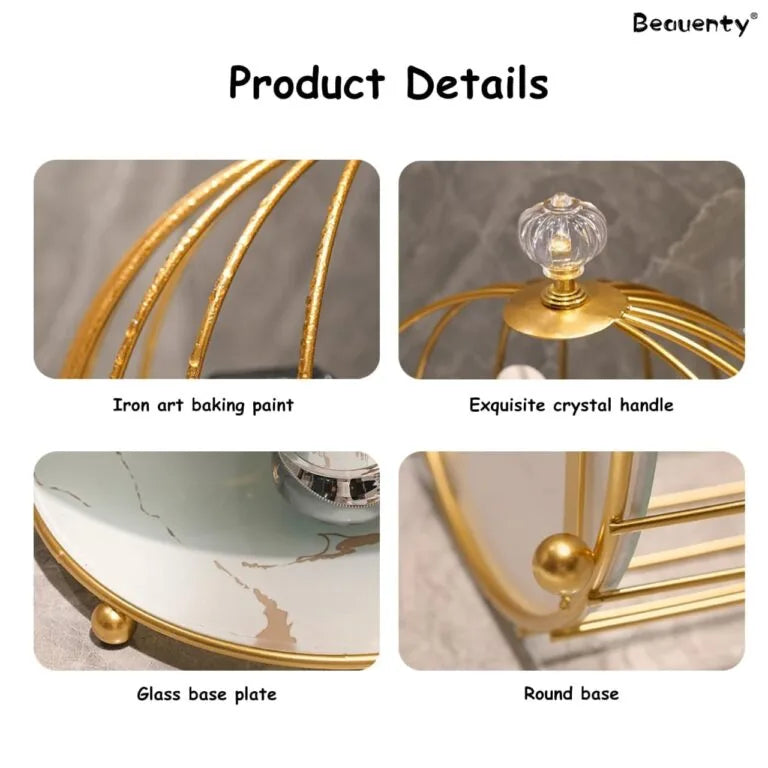 3 Layers Cage Cosmetics Storage Organizer. | Aiza Decor