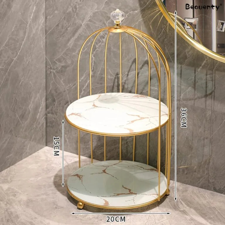 2 Layers Cosmetics Cage Organizer. | Aiza Decor