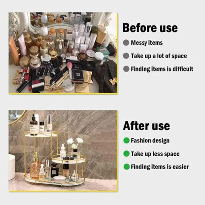 Aiza’s Luxury Design Free Standing Shelf 3 Tier Organizer