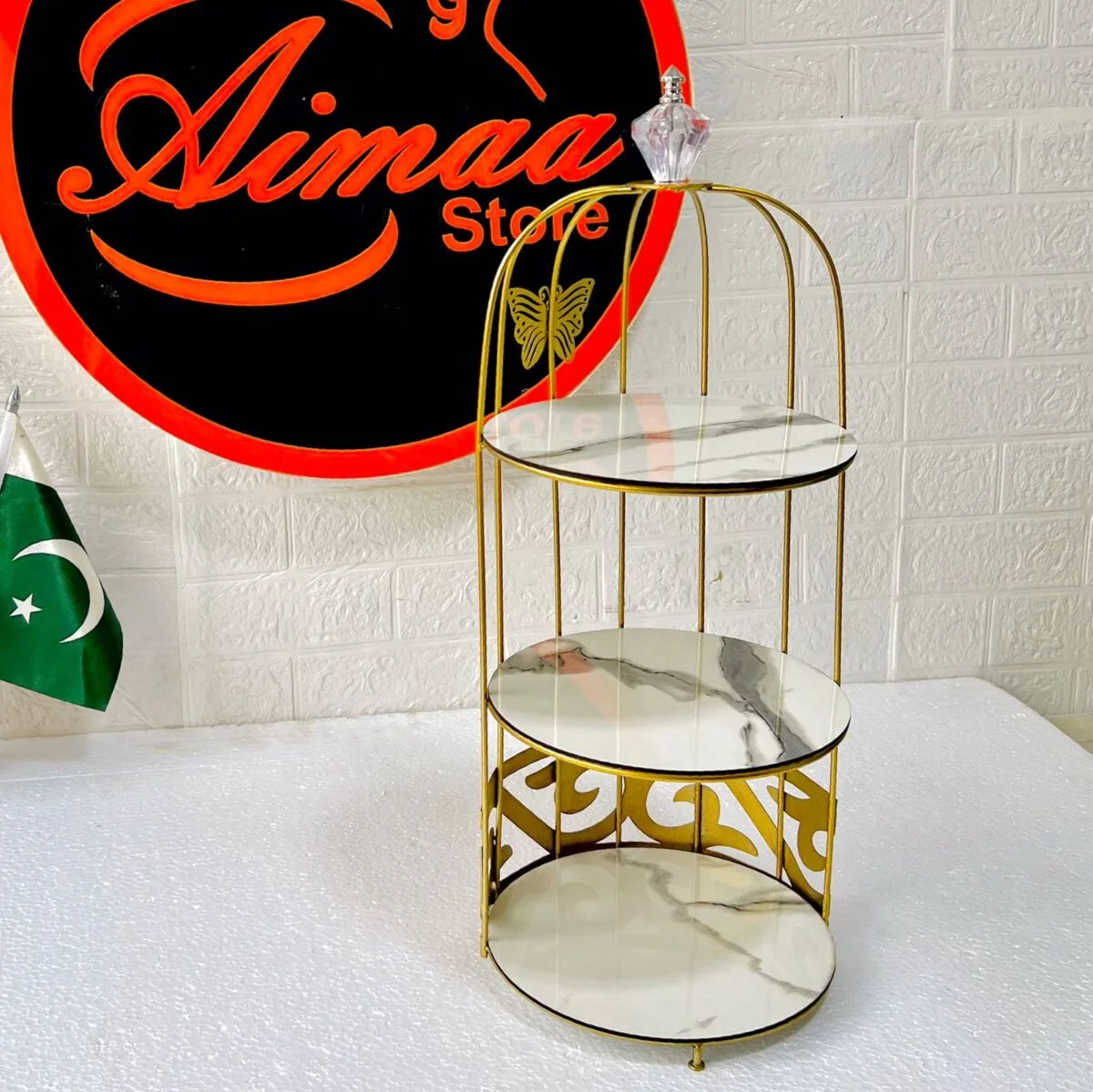 Aiza’s Butterfly 3 Layers Cosmetics Cage Organizer