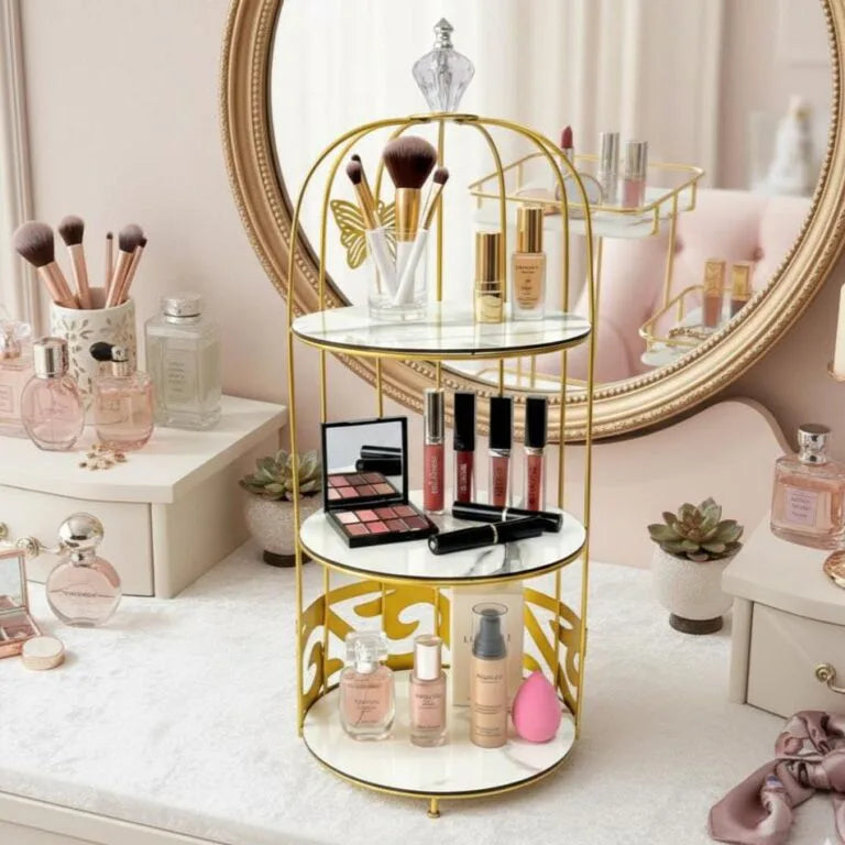 Aiza’s Butterfly 3 Layers Cosmetics Cage Organizer