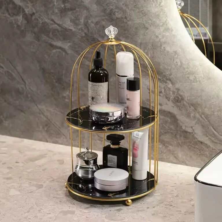 2 Layers Cosmetics Cage Organizer. | Aiza Decor