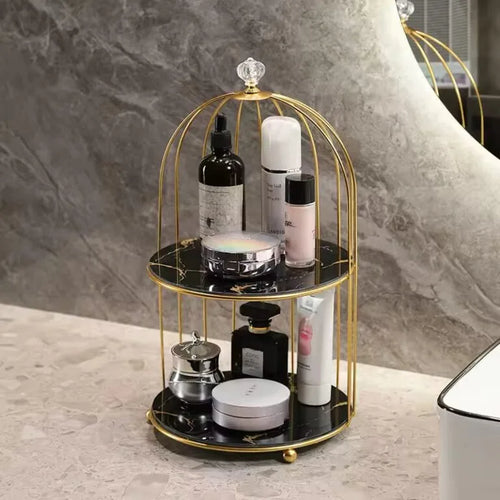 2 Layers Cosmetics Cage Organizer. | Aiza Decor