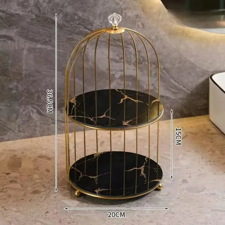 2 Layers Cosmetics Cage Organizer. | Aiza Decor