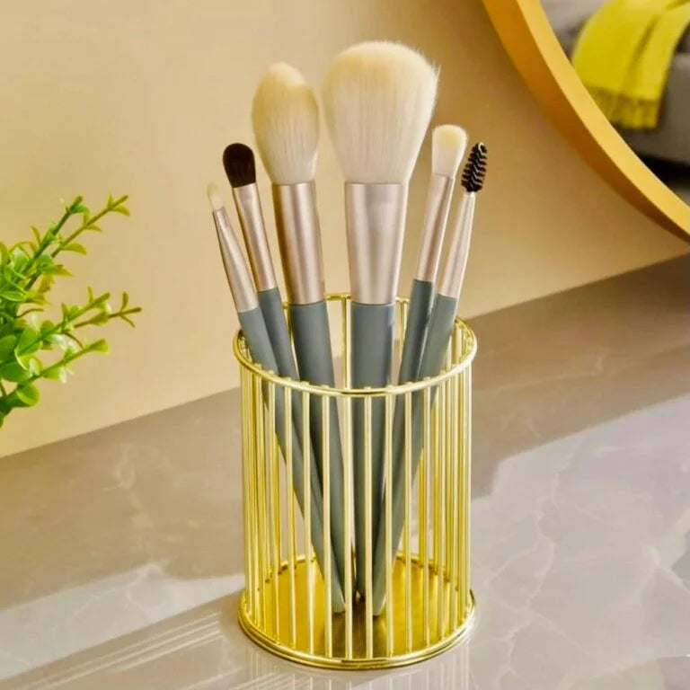 ✨ Aiza's Metal Cosmetics Holder for Brushes and Pens