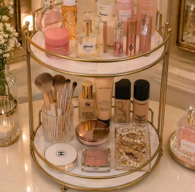 Aiza’s 2 Layers Makeup Organizer Stand