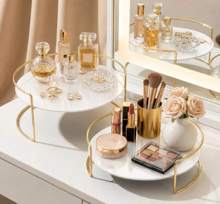 Aiza’s 2 Pieces Makeup Organizer Tray For Cosmetics