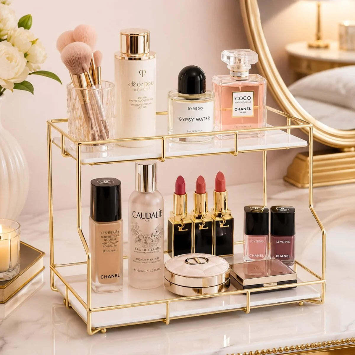 Aiza’s 2 Layers Cosmetics and Makeup Organizer
