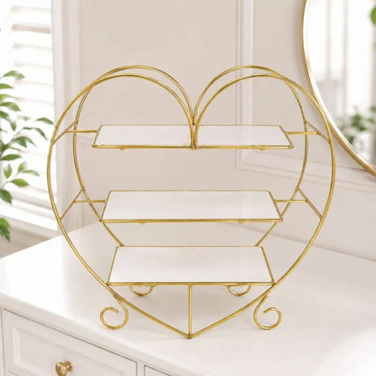 Aiza’s Aimaas Heart Shape 3 Layers Cosmetics &amp; Food Organizer