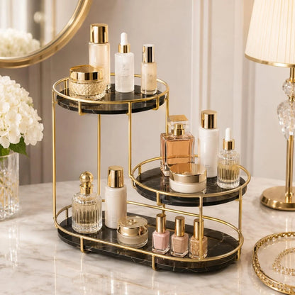 Aiza’s Luxury Design Free Standing Shelf 3 Tier Organizer