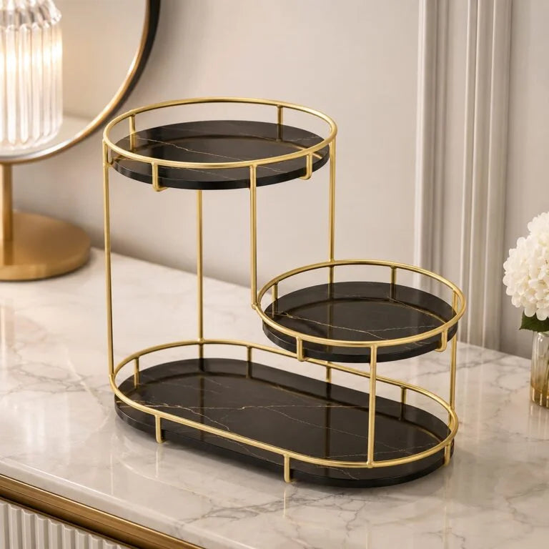 Aiza’s Luxury Design Free Standing Shelf 3 Tier Organizer