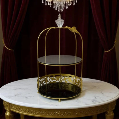 Butterfly 2 Layers Vanity Cage Organizer