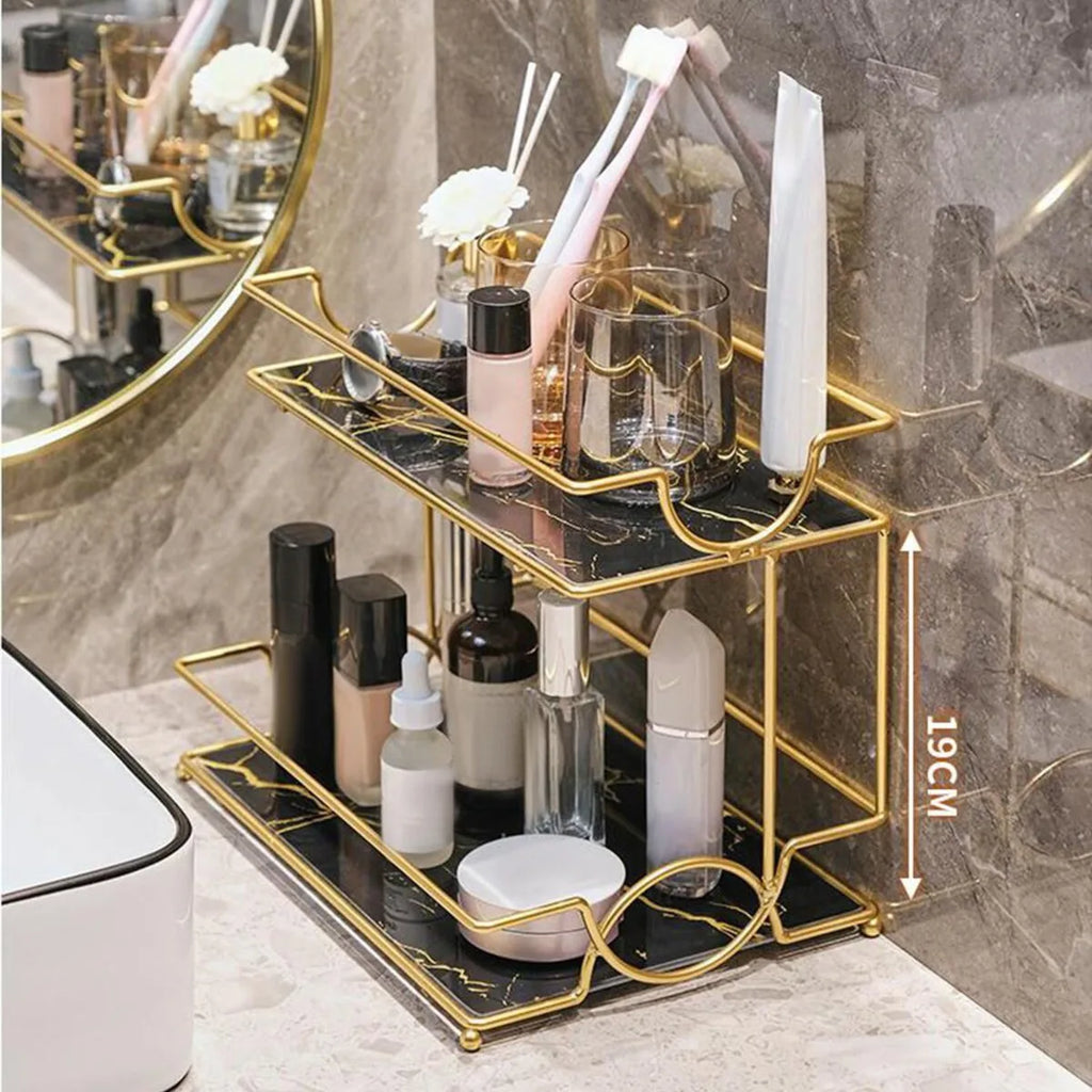 ✨ 2 Layers Cosmetics Organizer For Dressing.