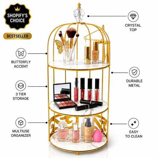 Aiza’s 2 Layers Cosmetics Cage Organizer